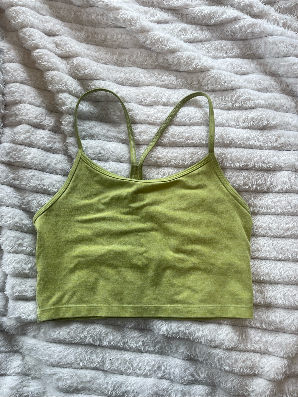 Everyday Seamless Crop Racerback Sports Bra - Lime Green